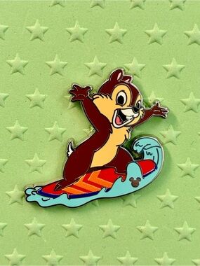 Walt Disney World 2026 Wave A summer Chip on a surf board Pin